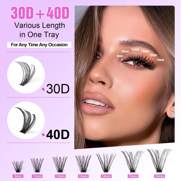 False Eyelashes 30D40D Eyelashes Mixed Suit - Image 2