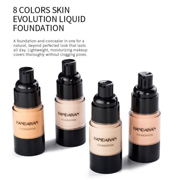 HANDAIYAN Full Cover Foundation Waterproof Moisturizer fond de teint couvrant Face Liquid Foundation Base Makeup for Dark Skin - Image 7