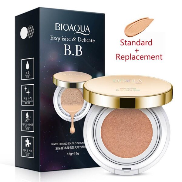 Bioaqua Air Cushion BB Cream 3 Color Concealer Moisturizing Foundation Whitening Flawless Makeup Bare For Face Beauty Makeup - Image 2