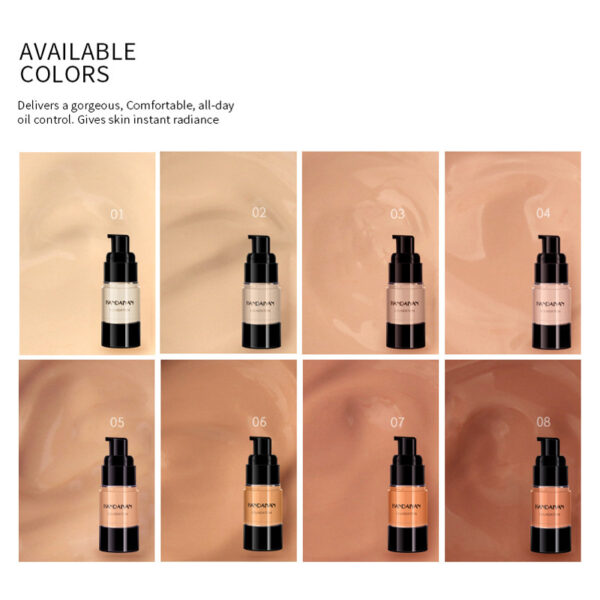 HANDAIYAN Full Cover Foundation Waterproof Moisturizer fond de teint couvrant Face Liquid Foundation Base Makeup for Dark Skin - Image 2