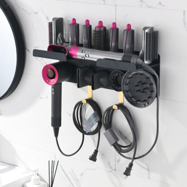 Curling Rod Storage Rack Barber Shop Hair Dryer Holder - Image 3