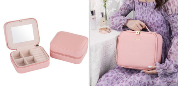 Smart LED Cosmetic Case With Mirror Cosmetic Bag Large Capacity Fashion Portable Storage Bag Travel Makeup Bags - Image 10