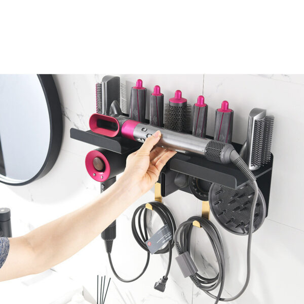 Curling Rod Storage Rack Barber Shop Hair Dryer Holder - Image 2